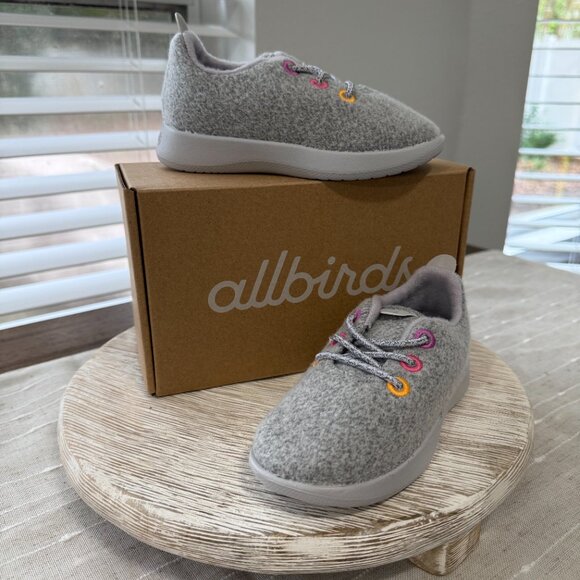 allbirds Smallbirds Wool Runner Unisex Toddler 9 Light Grey Casual Sneaker - Picture 1 of 11